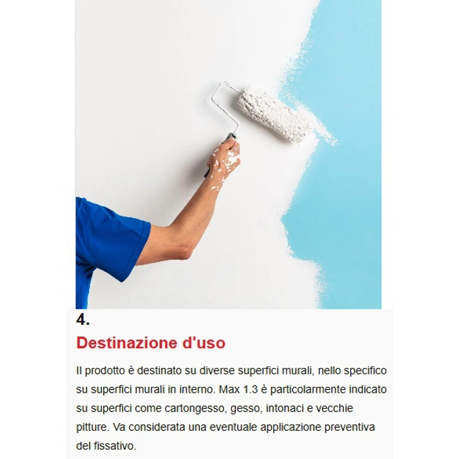 Vendita online Max 1.3 bianco monomano per interni 14 L